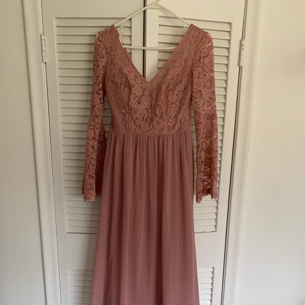 Azazie size 4 maybe bridesmaids dress. Worn once